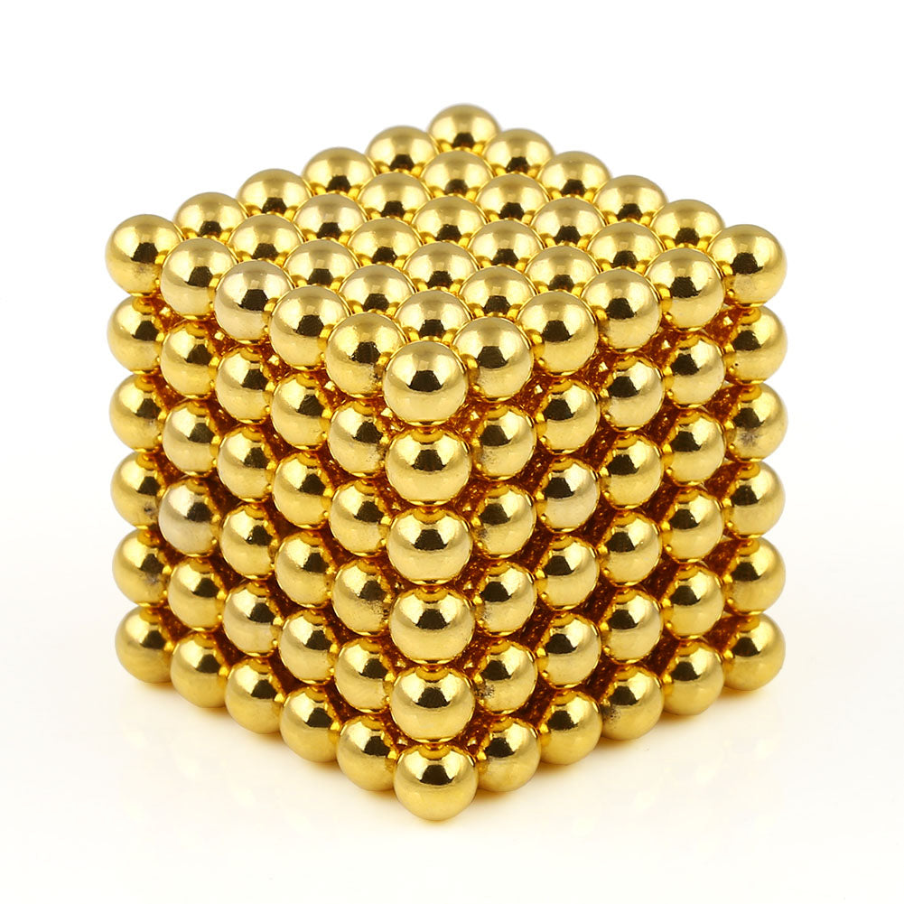 Omoballs 5mm 216pcs Magnetic Balls Color-Gold